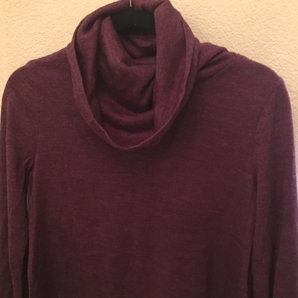 MATERNITY Purple Turtleneck Sweater Size Small - Picture 2 of 5